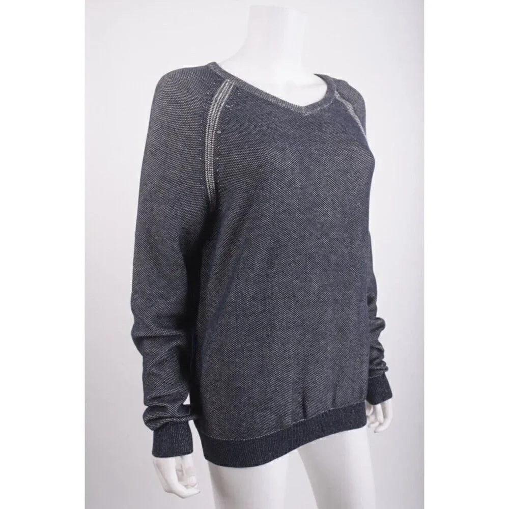 Tailor Vintage Mens Sweater Reversible V-Neck Navy blue Pebble Gray XXL NWT